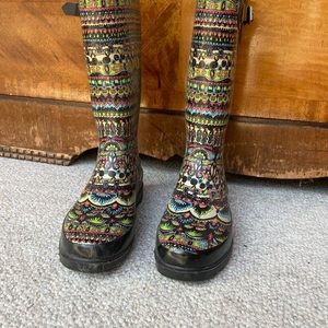 Psychedelic Rainboots